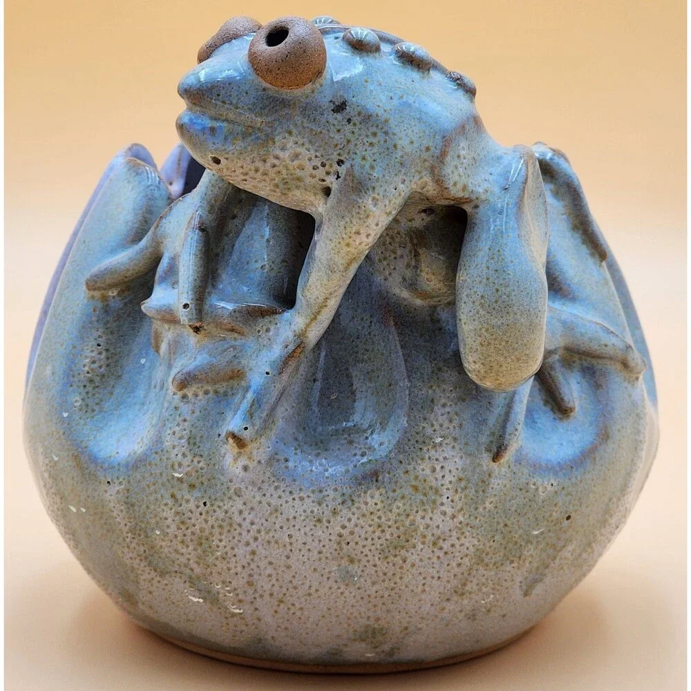 RARE ~ Steve Vasiliou Studio Art  Pottery  ~ Frog